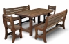 Стол для сауны Ирбея 210*80 (массив сосны, старение) - Мебельная компания "ИРБЕЯ" - Производство мебели