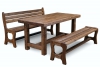 Стол для сауны Ирбея 180х80 (массив сосны, старение) - Мебельная компания "ИРБЕЯ" - Производство мебели