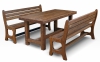 Стол для сауны Ирбея 180х80 (массив сосны, старение) - Мебельная компания "ИРБЕЯ" - Производство мебели