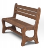 Скамья для сауны L-120 (массив сосны, старение) - Мебельная компания "ИРБЕЯ" - Производство мебели