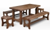 Лавка для сауны Ирбея L-180 (массив сосны, старение) - Мебельная компания "ИРБЕЯ" - Производство мебели