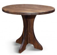 Стол для кафе №8 D=90 (массив сосны, старение) - Мебельная компания "ИРБЕЯ" - Производство мебели