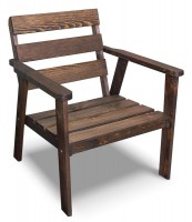 Кресло для сада Ирбея №1 (массив сосны, старение) - Мебельная компания "ИРБЕЯ" - Производство мебели