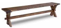 Лавка  Ирбея №10 L-160 (массив сосны, старение) - Мебельная компания "ИРБЕЯ" - Производство мебели