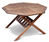 Стол для сада №4 120*120 восьмиугольный складной (массив сосны, старение) - Мебельная компания "ИРБЕЯ" - Производство мебели