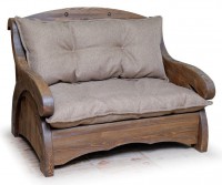 Диван L-120 (массив сосны, старение) - Мебельная компания "ИРБЕЯ" - Производство мебели