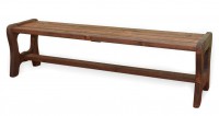 Лавка для сауны Ирбея L-180 (массив сосны, старение) - Мебельная компания "ИРБЕЯ" - Производство мебели