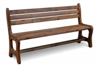 Скамья для сауны Ирбея L-160 (массив сосны, старение) - Мебельная компания "ИРБЕЯ" - Производство мебели