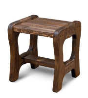 Табурет для сауны Ирбея (массив сосны, старение) - Мебельная компания "ИРБЕЯ" - Производство мебели