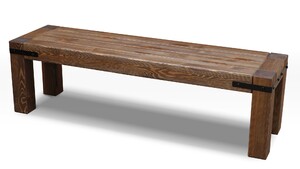 Лавка Ирбея №4 L-160 (массив сосны, старение) - Мебельная компания "ИРБЕЯ" - Производство мебели