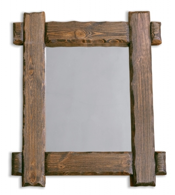 Зеркало Ирбея №2 (рама массив сосны, старение) - Мебельная компания "ИРБЕЯ" - Производство мебели