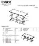 Стол Ирбея №6Н 210*80 на 3-х опорах ( массив сосны, старение) - Мебельная компания "ИРБЕЯ" - Производство мебели