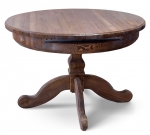 Стол обеденный Ирбея круглый раздвижной (D=115) (массив сосны, старение) - Мебельная компания "ИРБЕЯ" - Производство мебели