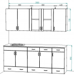 Кухонный гарнитур Ирбея 2 МДФ - Мебельная компания "ИРБЕЯ" - Производство мебели