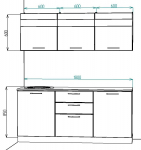 Кухонный гарнитур Ирбея 7.23 МДФ - Мебельная компания "ИРБЕЯ" - Производство мебели