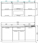 Кухонный гарнитур Ирбея 7.22 - Мебельная компания "ИРБЕЯ" - Производство мебели