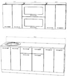 Кухонный гарнитур Ирбея 7.27 МДФ - Мебельная компания "ИРБЕЯ" - Производство мебели