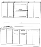 Кухонный гарнитур Ирбея 7.27 - Мебельная компания "ИРБЕЯ" - Производство мебели