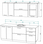 Кухонный гарнитур Ирбея 7.20 - Мебельная компания "ИРБЕЯ" - Производство мебели