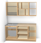 Кухонный гарнитур "Ирбея 1.6" МДФ - Мебельная компания "ИРБЕЯ" - Производство мебели