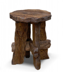 Табурет Ирбея №11 круглый (массив сосны, старение) - Мебельная компания "ИРБЕЯ" - Производство мебели