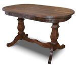 Стол обеденный Ирбея овальный 140*80 (массив сосны, старение) - Мебельная компания "ИРБЕЯ" - Производство мебели