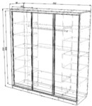 Шкаф купе стандарт 2000 с зеркалом - Мебельная компания "ИРБЕЯ" - Производство мебели