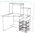 Стол компьютерный №10Н - Мебельная компания "ИРБЕЯ" - Производство мебели