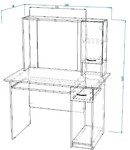 Стол компьютерный №6Н - Мебельная компания "ИРБЕЯ" - Производство мебели