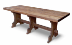 Стол Ирбея №3 210*85 на 3-х опорах (массив сосны, старение) - Мебельная компания "ИРБЕЯ" - Производство мебели