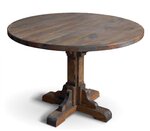 Стол Ирбея №6 круглый D-110 (массив сосны, старение) - Мебельная компания "ИРБЕЯ" - Производство мебели