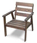 Кресло для сада Ирбея №1 (массив сосны, старение) - Мебельная компания "ИРБЕЯ" - Производство мебели
