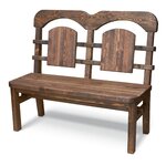 Скамья Ирбея №3 L-120 (массив сосны, старение) - Мебельная компания "ИРБЕЯ" - Производство мебели