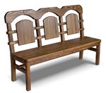 Скамья Ирбея №3 L-160 (массив сосны, старение) - Мебельная компания "ИРБЕЯ" - Производство мебели