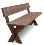 Скамья Ирбея №10 L-160 (массив сосны, старение) - Мебельная компания "ИРБЕЯ" - Производство мебели