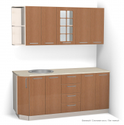 Кухонный гарнитур Ирбея 7.13 МДФ - Мебельная компания "ИРБЕЯ" - Производство мебели