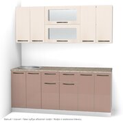 Кухонный гарнитур Ирбея 7.27 МДФ - Мебельная компания "ИРБЕЯ" - Производство мебели