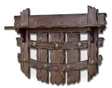Вешалка Ирбея настенная 1000*800 (сосна, старение) - Мебельная компания "ИРБЕЯ" - Производство мебели
