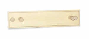 Вешалка Ирбея 2-х рожковая №5М (массив сосны шлифованный) - Мебельная компания "ИРБЕЯ" - Производство мебели