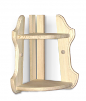 Полочка Ирбея угловая №7М (Массив сосны шлифованный) - Мебельная компания "ИРБЕЯ" - Производство мебели