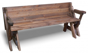 Скамья-трансформер Ирбея L-180 (массив сосны, старение) - Мебельная компания "ИРБЕЯ" - Производство мебели
