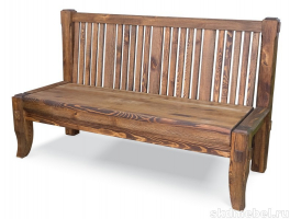 Скамья "Ирбея&quot L-160  (массив сосны, старение) - Мебельная компания "ИРБЕЯ" - Производство мебели