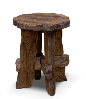 Табурет Ирбея №11 круглый (массив сосны, старение) - Мебельная компания "ИРБЕЯ" - Производство мебели