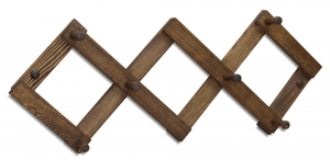 Вешалка-гармошка Ирбея №15М (массив сосны, старение) - Мебельная компания "ИРБЕЯ" - Производство мебели