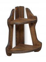 Полочка Ирбея угловая №7М (Массив сосны, старение) - Мебельная компания "ИРБЕЯ" - Производство мебели