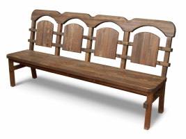 Скамья Ирбея №3  L-210 (массив сосны, старение) - Мебельная компания "ИРБЕЯ" - Производство мебели