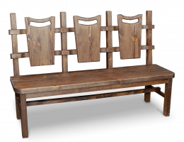 Скамья Ирбея №6 L-160 (массив сосны, старение) - Мебельная компания "ИРБЕЯ" - Производство мебели