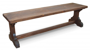 Лавка Ирбея №6 L-120 (массив сосны, старение) - Мебельная компания "ИРБЕЯ" - Производство мебели