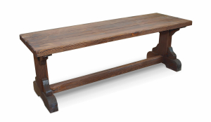 Лавка Ирбея №6 L-120 (массив сосны, старение) - Мебельная компания "ИРБЕЯ" - Производство мебели