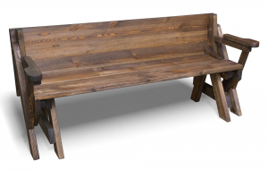 Скамья-трансформер Ирбея L-180 (массив сосны, старение) - Мебельная компания "ИРБЕЯ" - Производство мебели